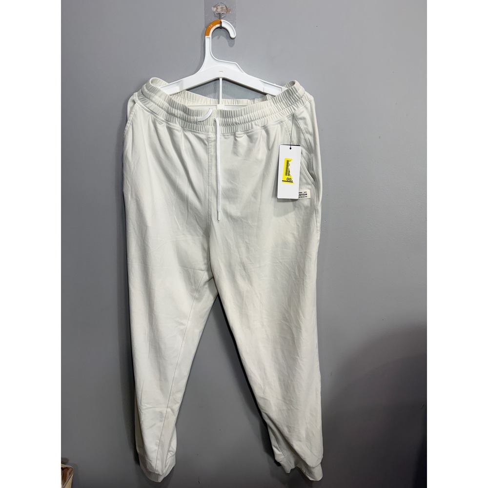Peloton‎ Mens Joggers Off-White Cream Athletic Sweatpants Size Medium NWT